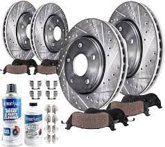 Detroit Axle – All (4) Front and Rear Disc Brake Rotors