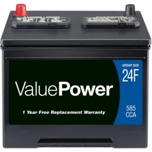 ValuePower Lead Acid Automotive Battery, Group 24F